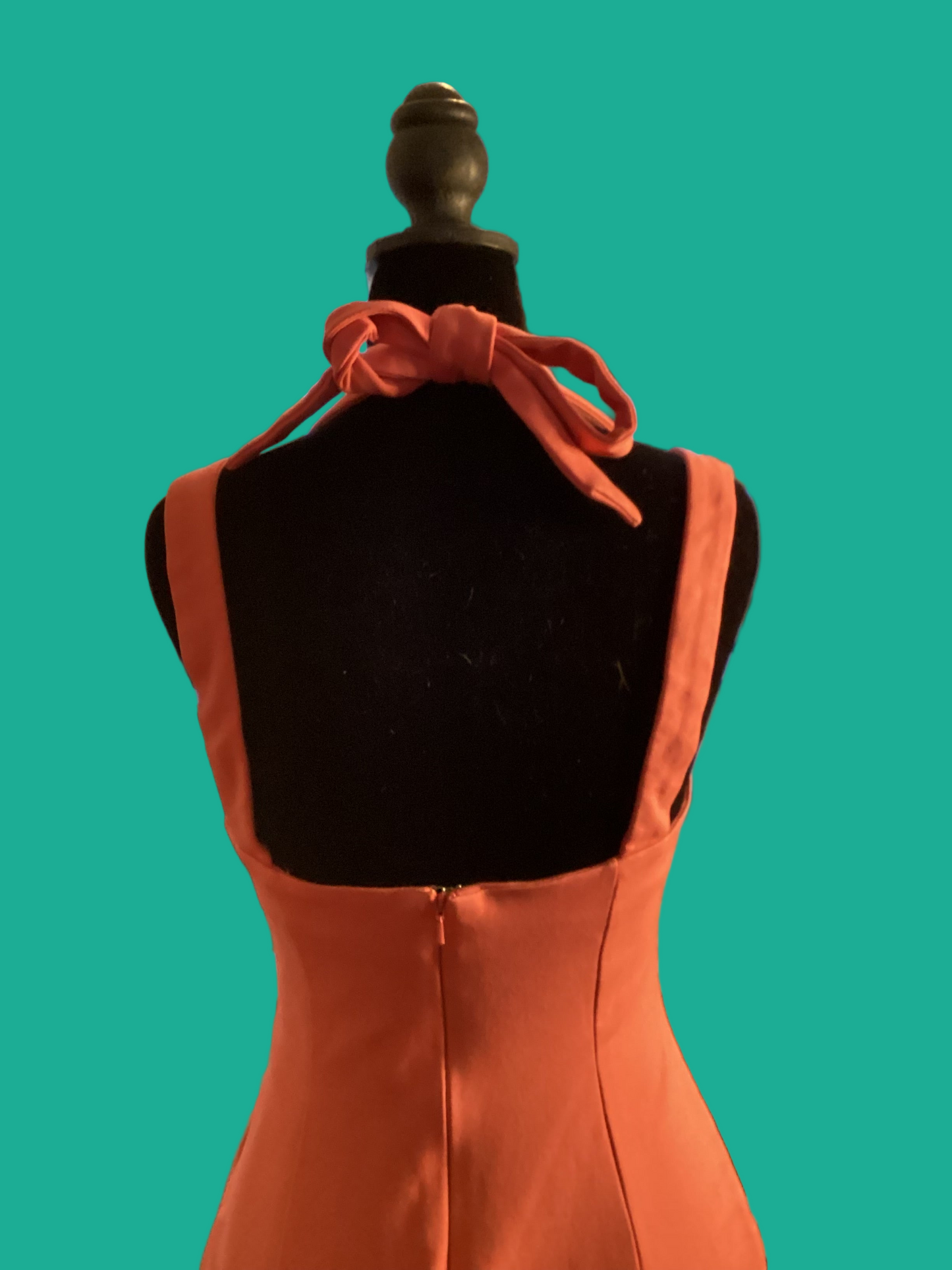 Pink Fishtail Midi Dress