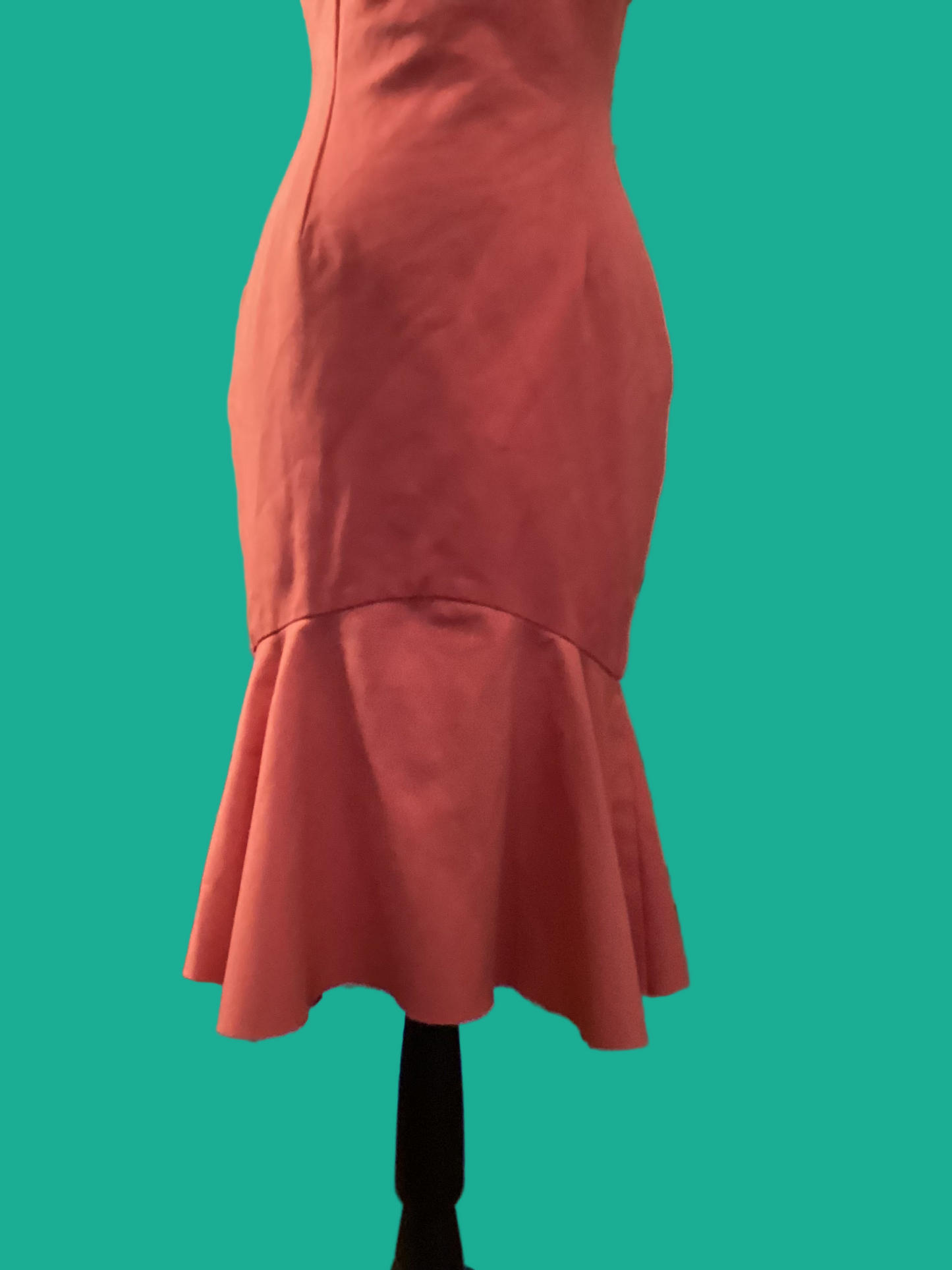 Pink Fishtail Midi Dress