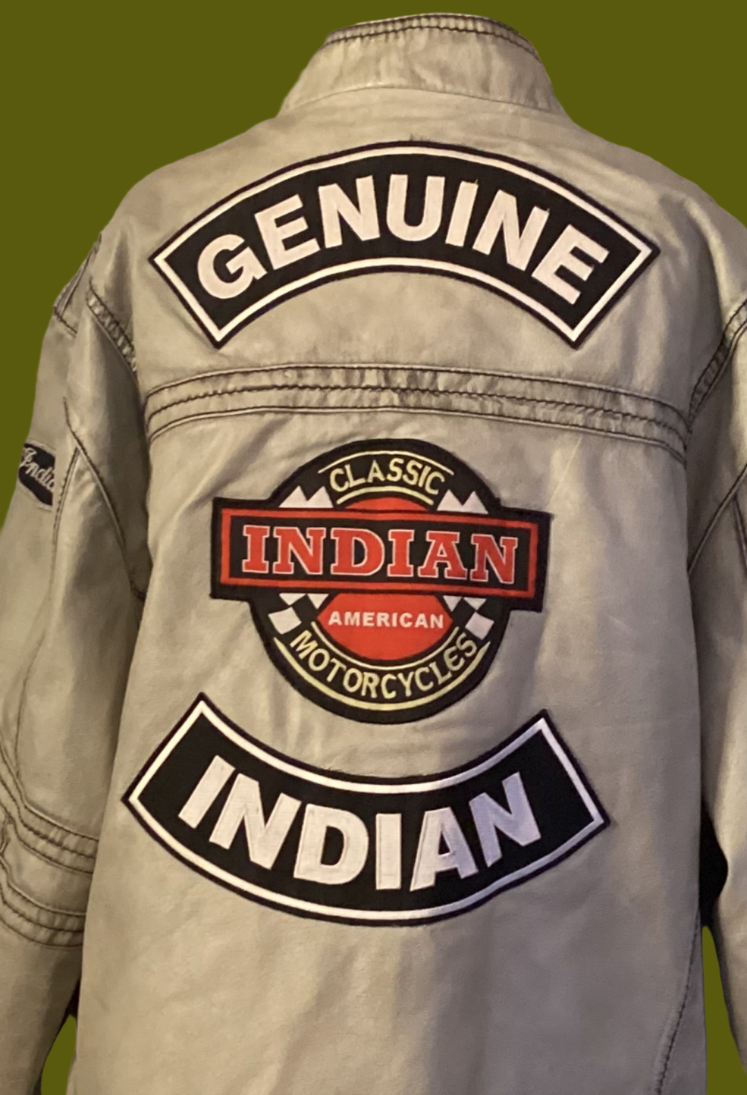 Leather Wilsons Indian Patchwork