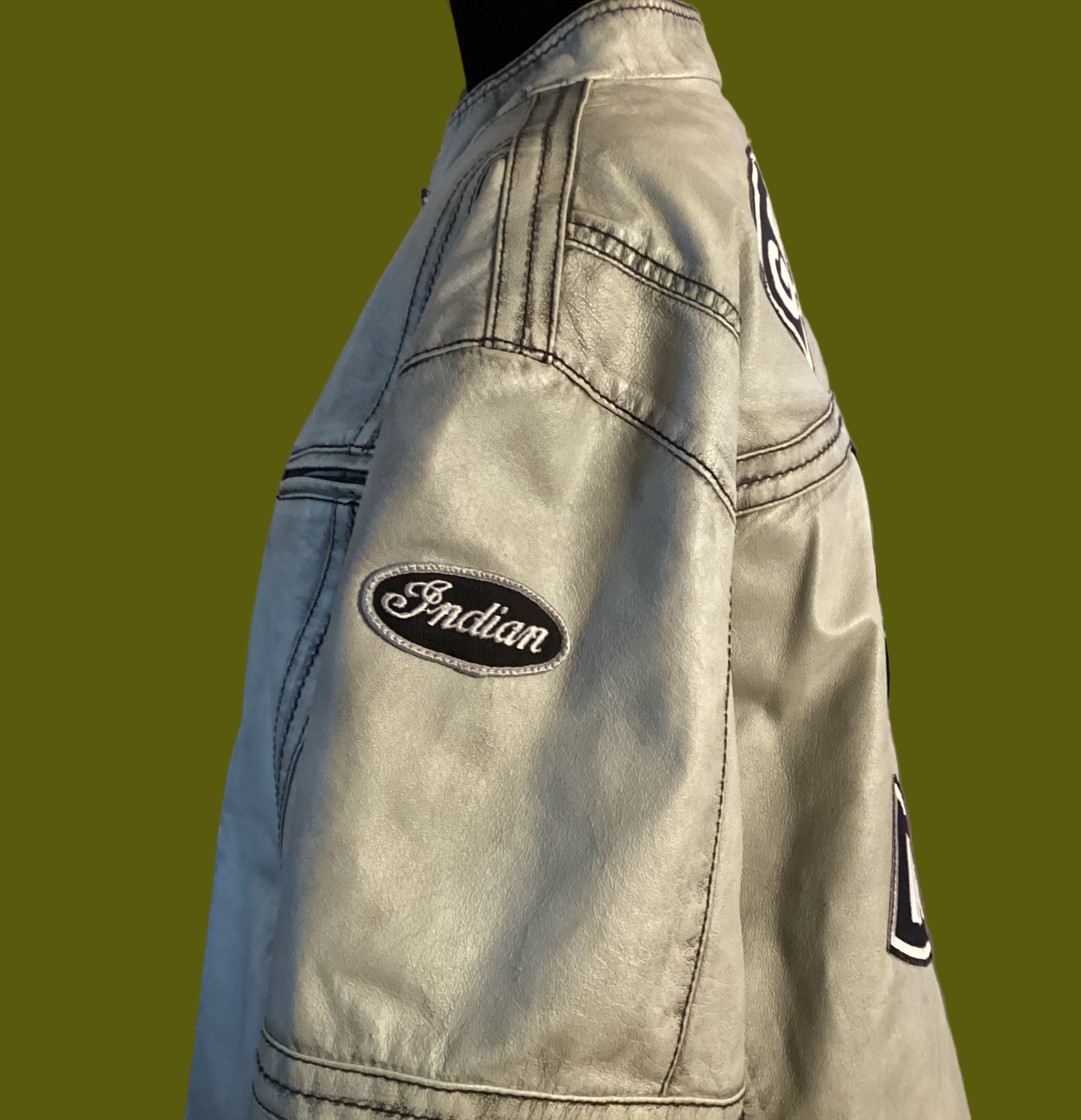 Leather Wilsons Indian Patchwork